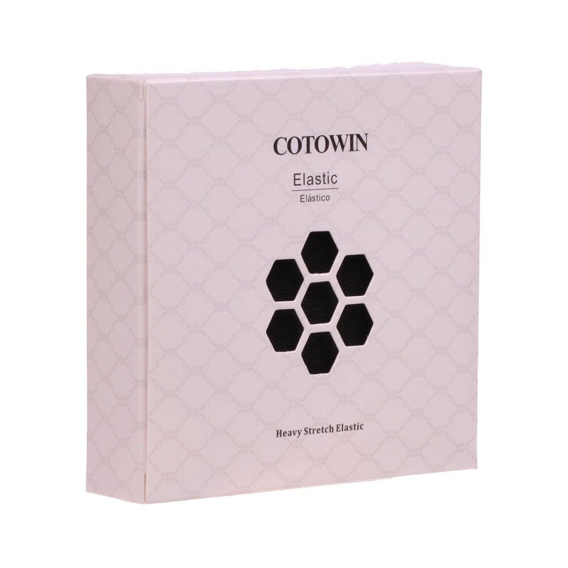 COTOWIN 1-inch Wide Black Heavy Knit Heavy Elastic (10 Yards) - Image 3